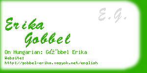 erika gobbel business card